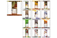 Kép 2/2 - Lizzy Calendar Hűtőmágneses naptár 2 heti Fűszernövények 2023