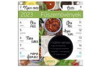 Kép 1/2 - Lizzy Calendar Hűtőmágneses naptár 2 heti Fűszernövények 2023