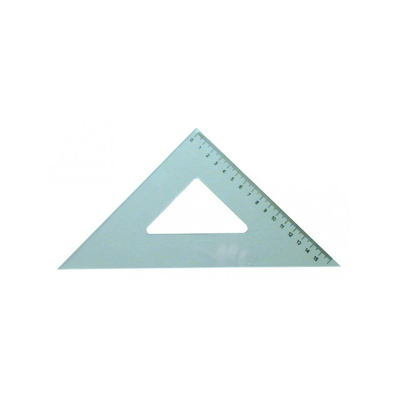 Vonalzó háromszög 45  ͦ16 cm