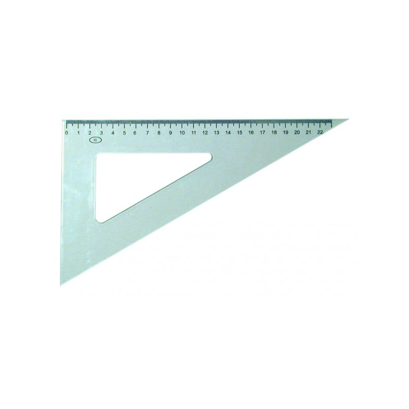 Vonalzó háromszög 60  ͦ22 cm
