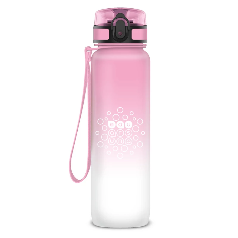 Ars Una BPA-mentes motivációs kulacs matt rózsaszín színátmenetes 1000 ml Candy Floss