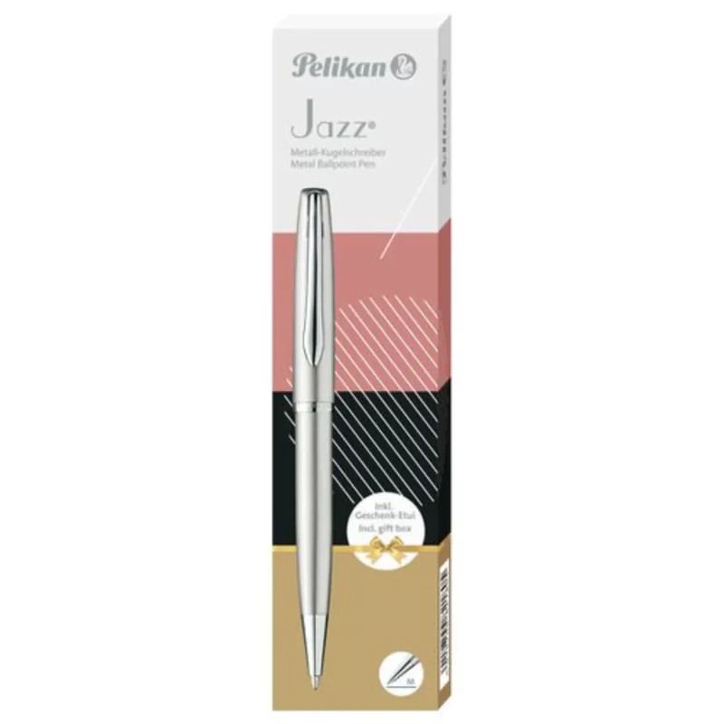Golyóstoll fém Jazz Noble Elegance - Ajándékdobozos - Silver Pelikán