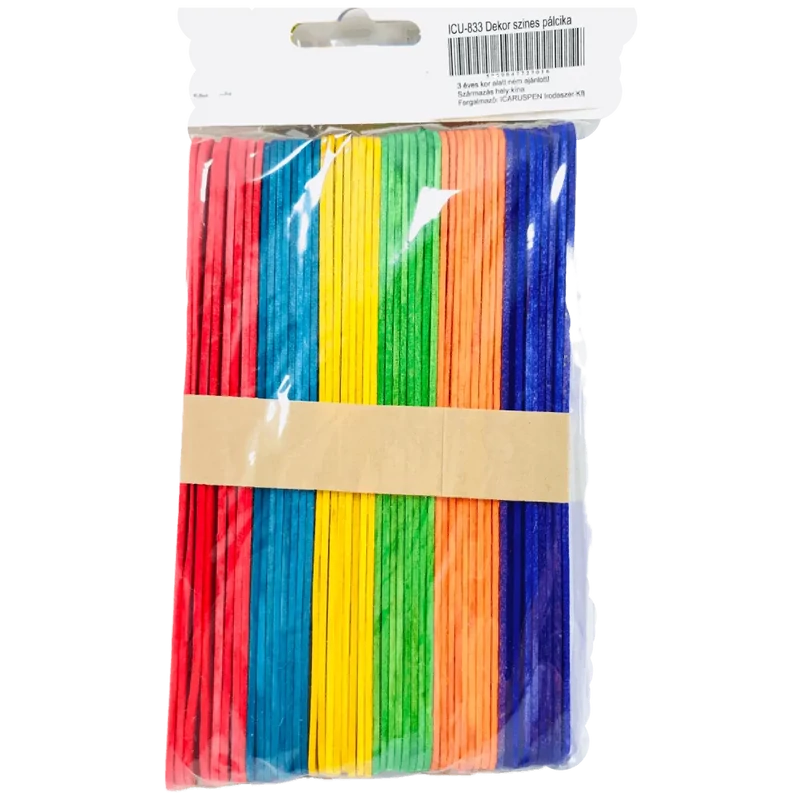 Színes fa spatula csomag széles 1,8x150 mm 50 db ICU-833 7016