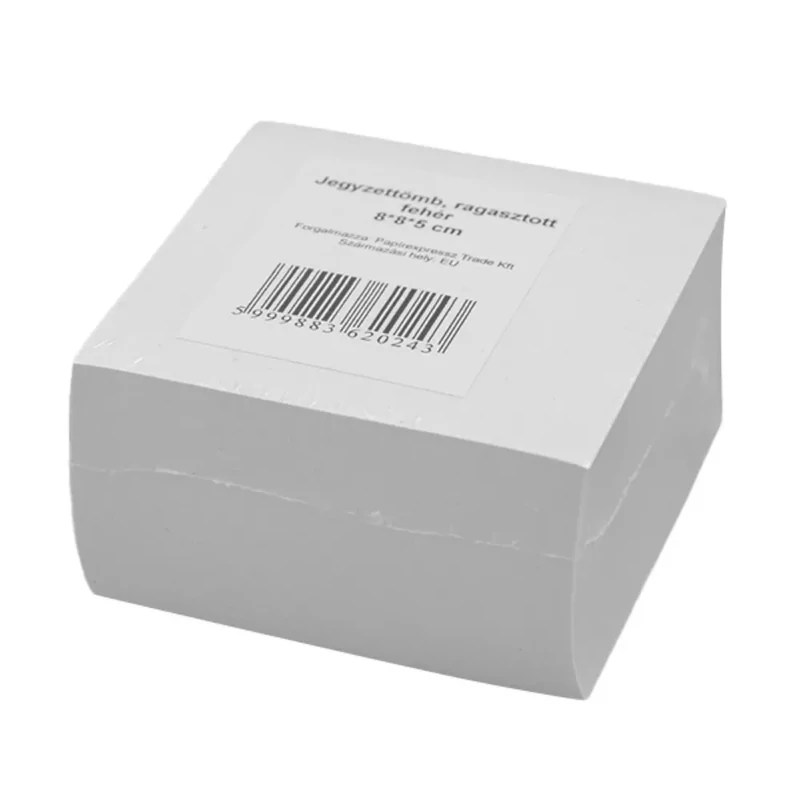 Kockatömb 8x8x5 cm ragasztott famentes Fortuna