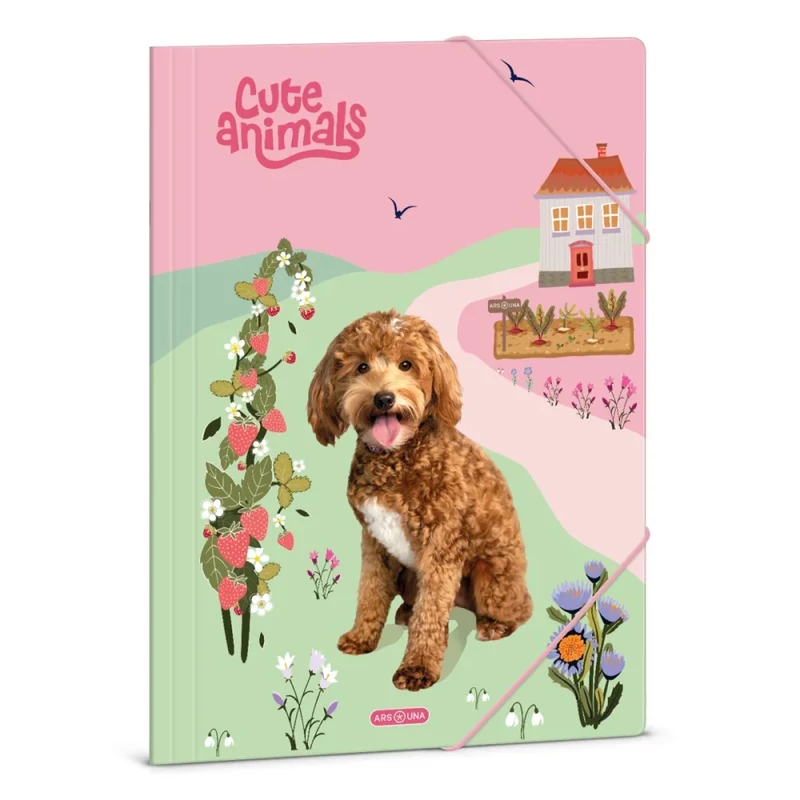 Gumis mappa dosszié A/4 Ars Una Cute Animals-doggie