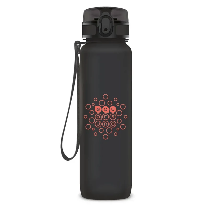 Ars Una BPA-mentes motivációs kulacs matt sötétszürke színátmenetes 1000 ml Dark Grey
