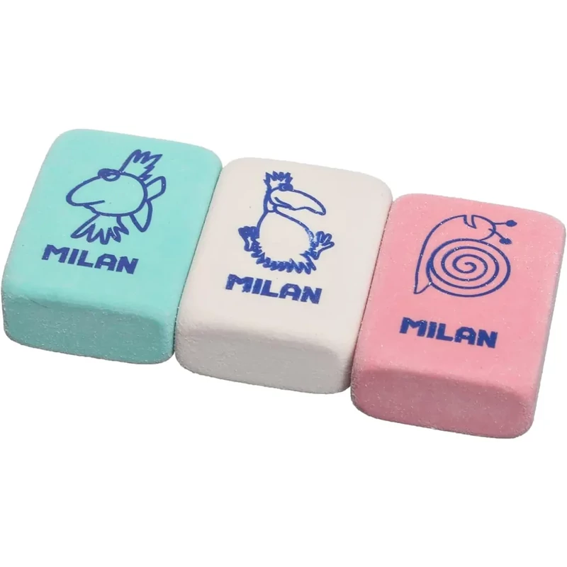 Radír gumiból színes figurás mintákkal Milan 4080