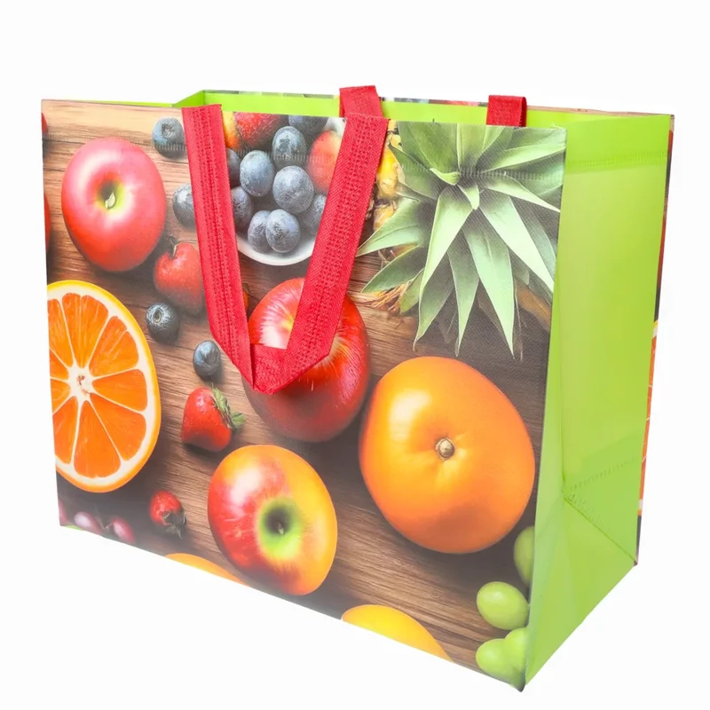 Mélyhűtő szatyor gyümölcs mintás 31x37 cm FRUITS