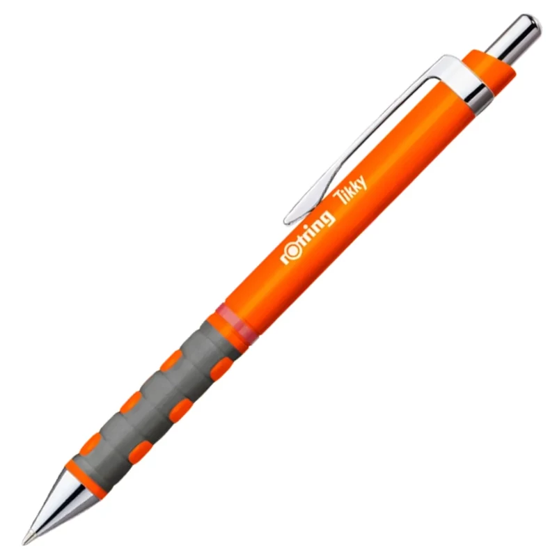 Golyóstoll neon narancssárga test Rotring Tikky III 1 mm írásszín kék