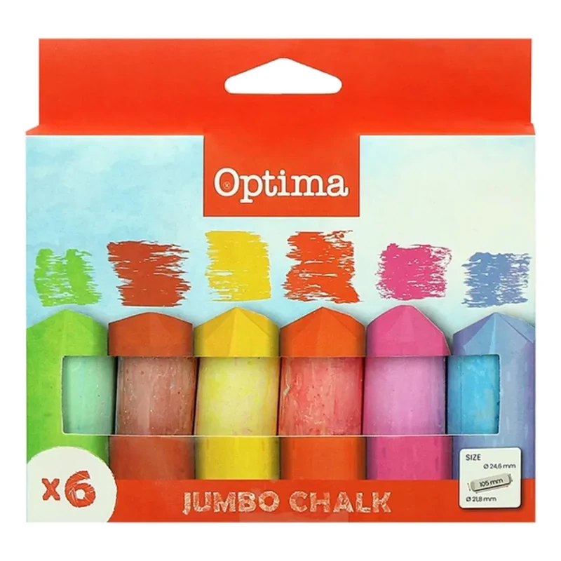 Aszfaltkréta OPTIMA Jumbo 6db-os készlet