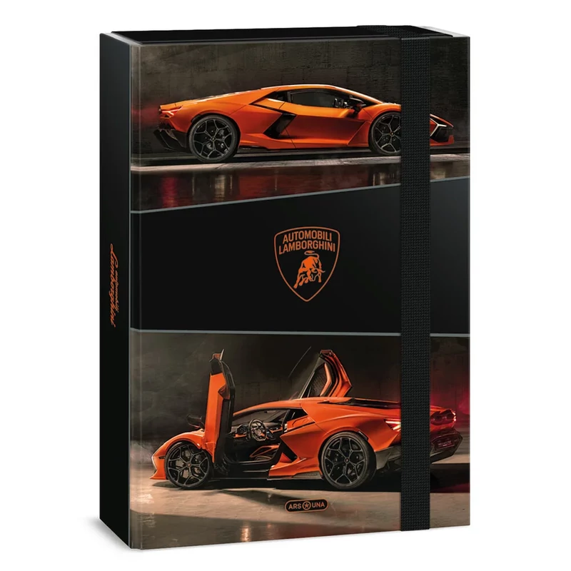 Füzetbox narancssárga autós A/4 Ars Una Lamborghini