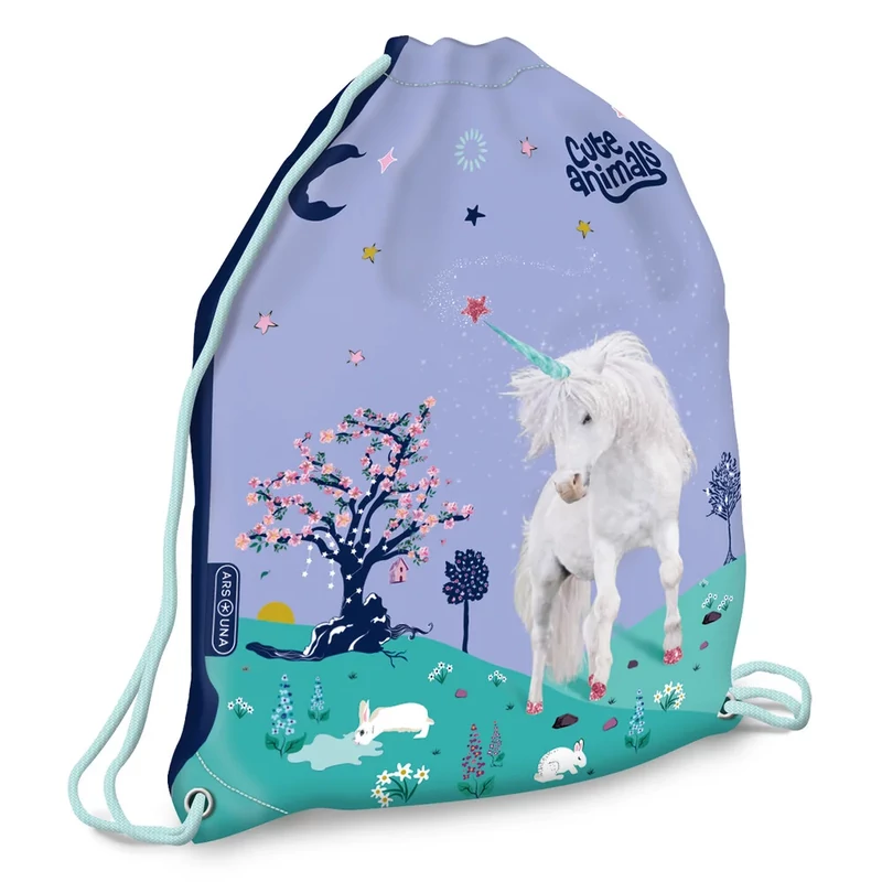 Sportzsák tornazsák cuki unikornis mintás Ars Una Unicorn