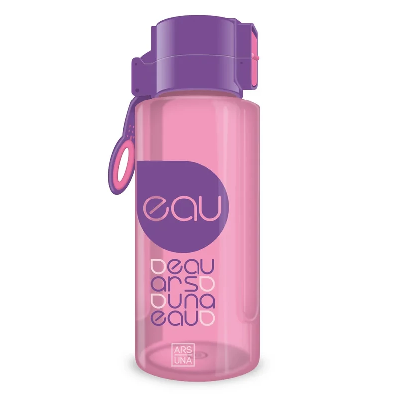 Ars Una BPA-mentes kulacs - 650 ml - átlátszó rózsaszín lila