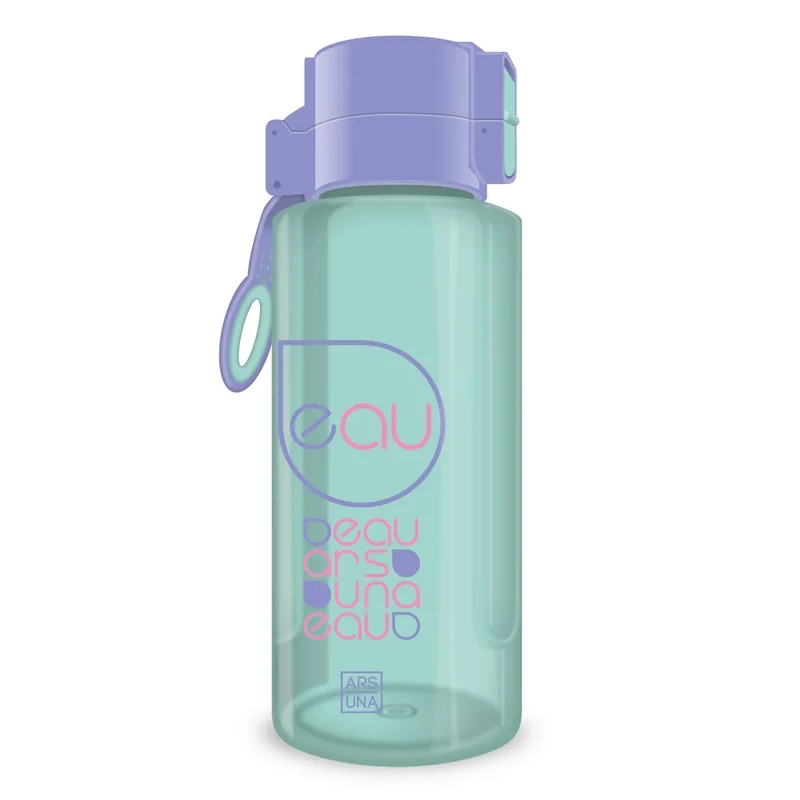 Ars Una BPA-mentes kulacs - 650 ml - átlátszó türkiz Aquamarine
