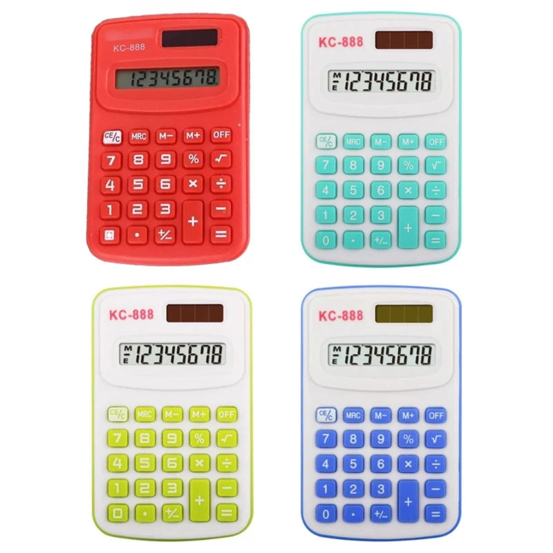 Zsebszámológép 8 digites 4 szín 888