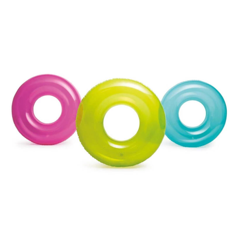 Úszógumi felfújható neon színekben 76 cm 3 féle Intex 59260