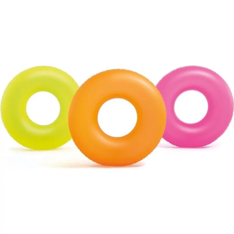 Úszógumi felnőtteknek felfújható 91 cm neon színekben  3 féle Intex Neon Frost 59262