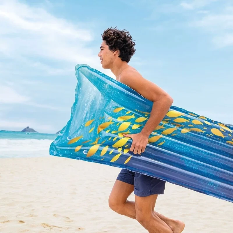 Strandmatrac felnőtteknek felfújható nyári mintás 183x69 cm többféle Intex Fashion 59720
