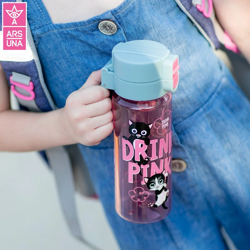 Ars Una Think Pink cicás BPA-mentes kulacs 475 ml