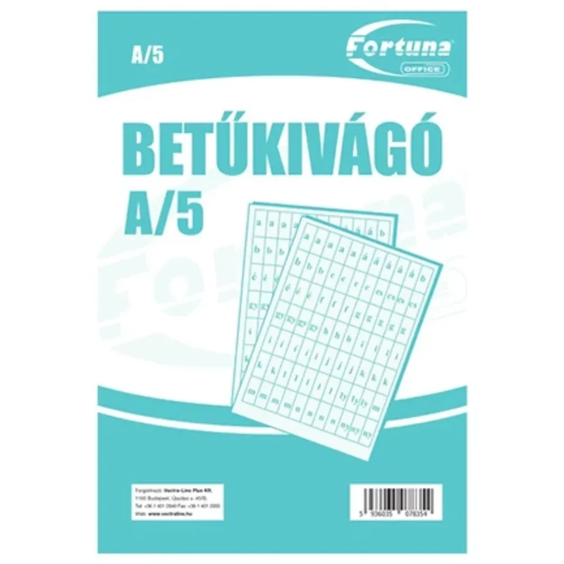 Betűkivágó A/5 2 ív/csomag