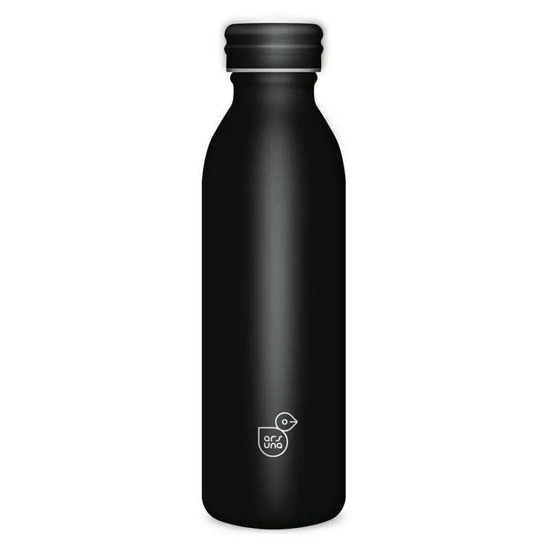 Ars Una duplafalú fémkulacs 600ml Noir fekete színű