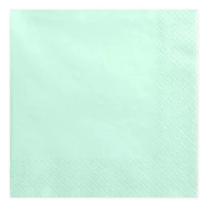 Szalvéta 3 rétegű egyszínű 33x33cm 20db/csomag Maki - Pasztell zöld