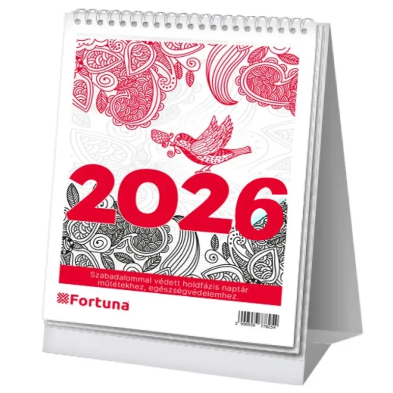 Asztali naptár BA21 holdfázissal Fortuna 2026