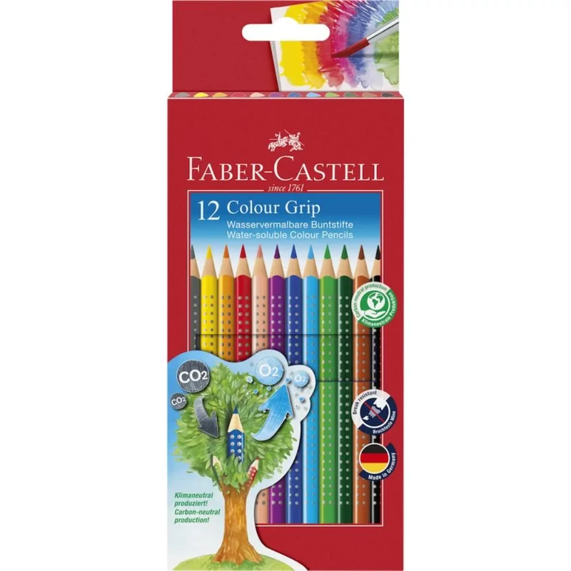 Színes ceruza készlet Faber-Castell Grip 2001 12 db