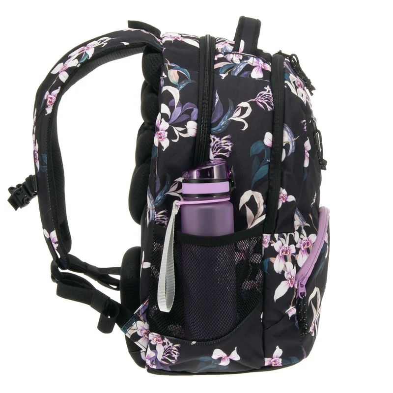 Ars Una ergonomikus hátizsák iskolatáska virágos 27L Botanic Orchid 3. osztálytól