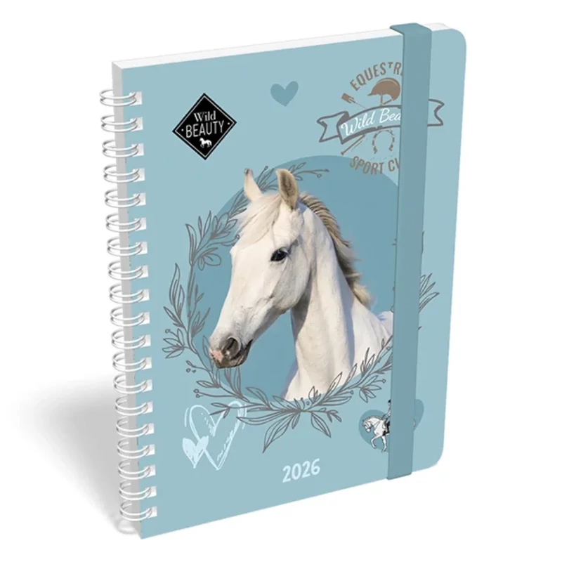 Határidőnapló Heti Tervező B6 spirál Wild Beauty Sport Club Lizzy Calendar 2026
