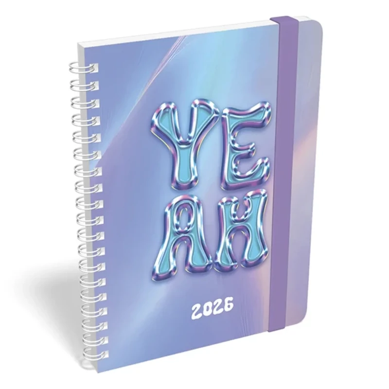 Határidőnapló Heti Tervező B6 spirál Fun Lizzy Calendar 2026