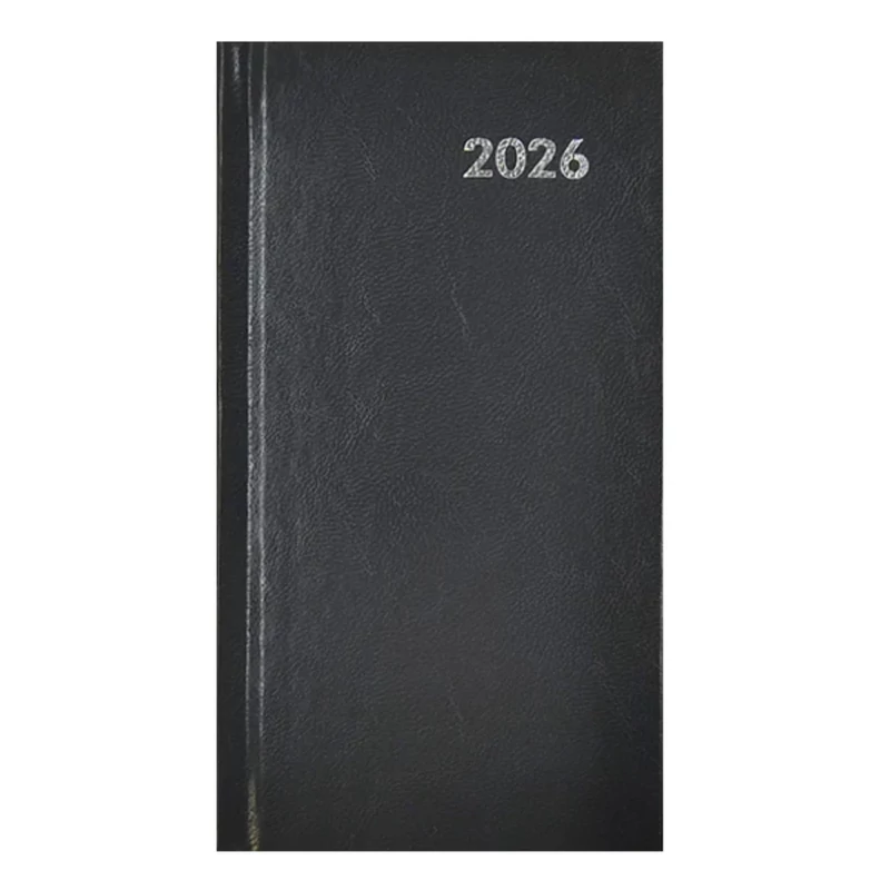 Zsebnaptár haránt fekvő BALADEK szürke Alisca 2026