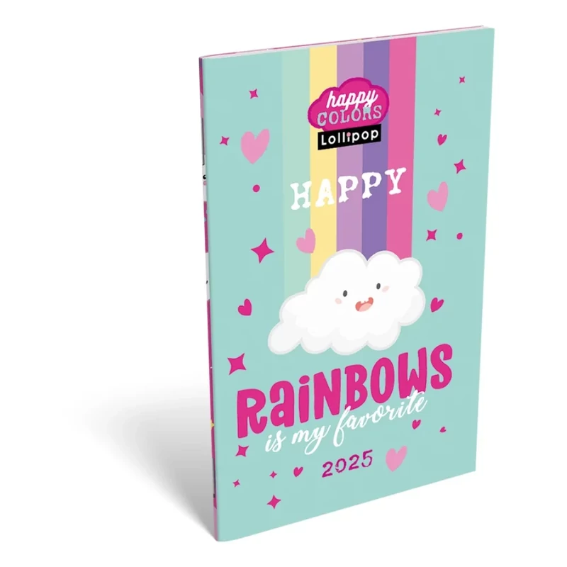 A6 tűzött zsebnaptár Lollipop Happy Color Lizzy Calendar 2026