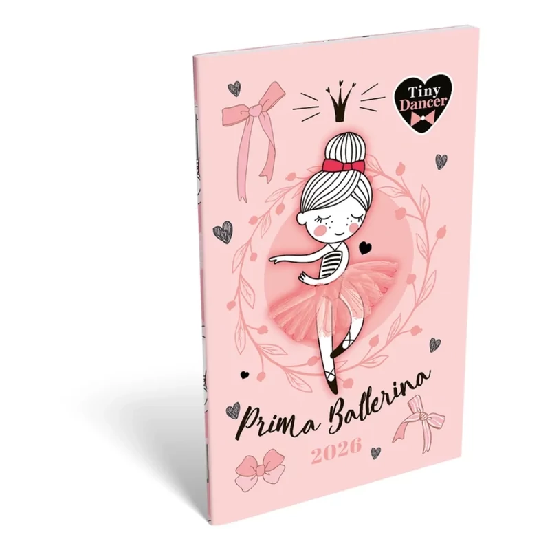 A6 tűzött zsebnaptár Tiny Dancer Lovely Ballerina Lizzy Calendar 2026