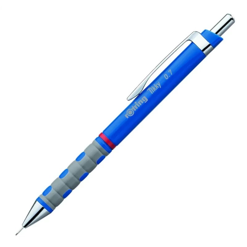 Nyomósirón 0,7mm, kék test, Rotring Tikky