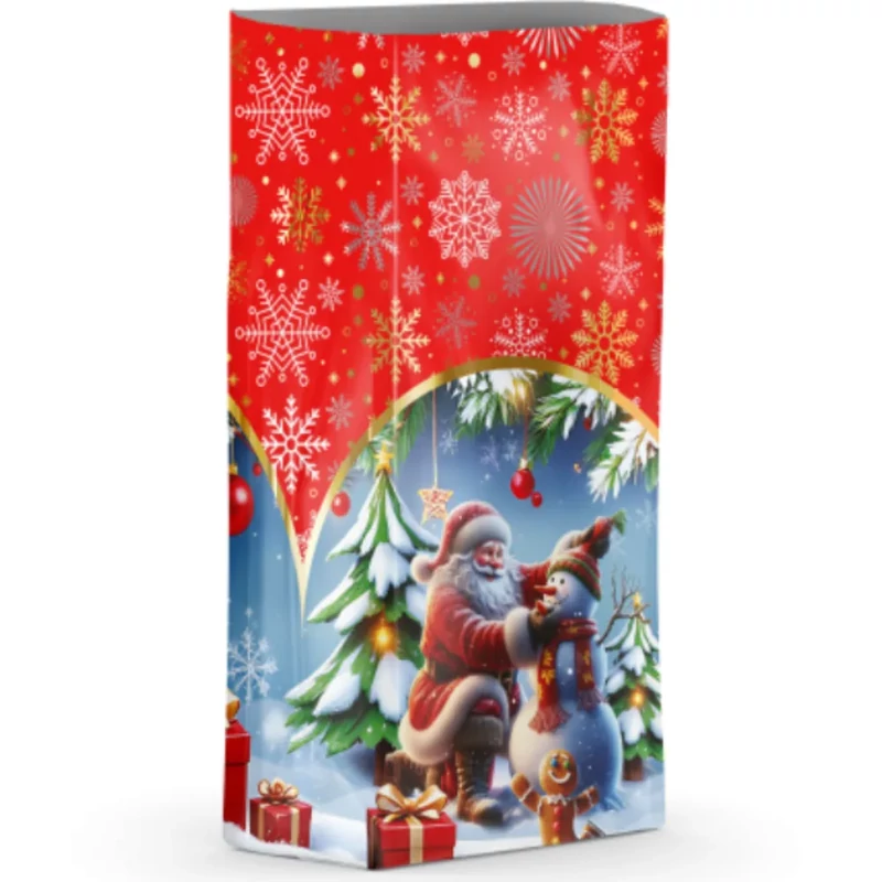 Mikulászacskó mikulás zsák extra nagy prémium minőségű 200x450 mm talpas 