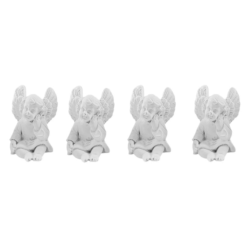 Karácsonyi polyresin figura angyal 3 cm 4 db/csomag 120448