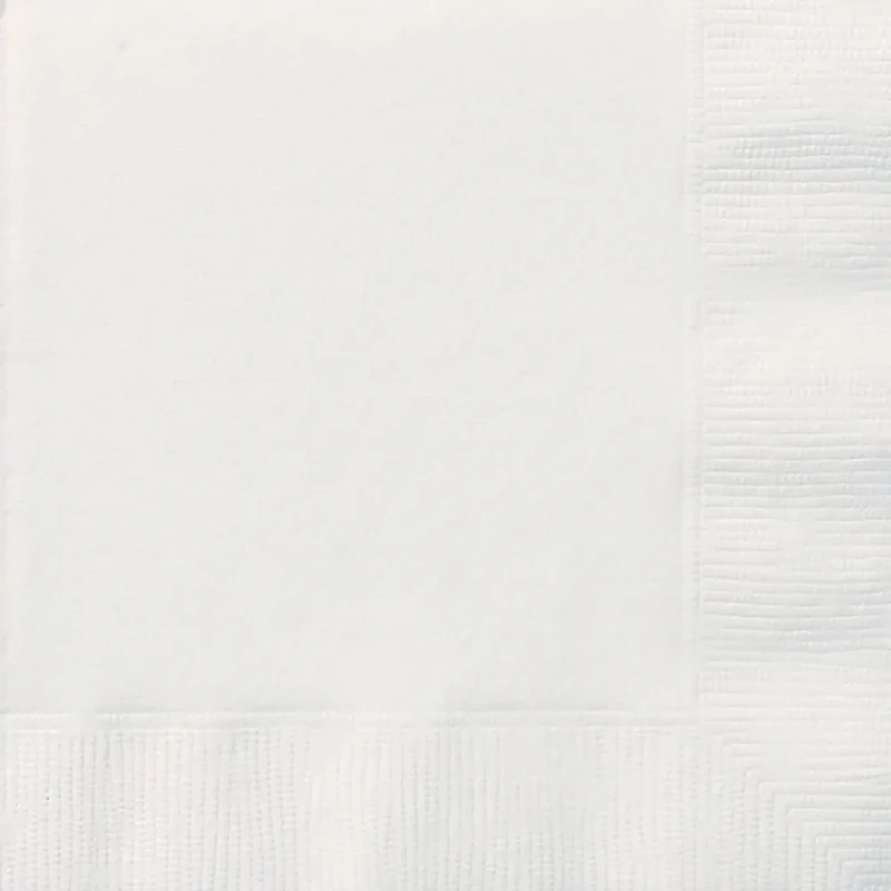 Szalvéta 2 rétegű egyszínű 33x33cm 20db/csomag Ragyogó fehér