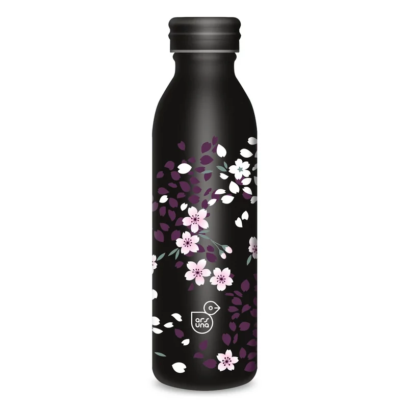 Ars Una virágos duplafalú fémkulacs 600ml Sakura