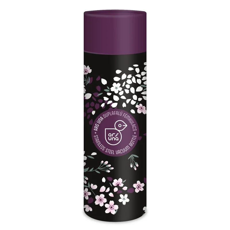 Ars Una virágos duplafalú fémkulacs 600ml Sakura