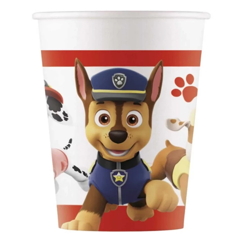 Papír pohár mancs őrjárat Paw Patrol 8 db/csomag