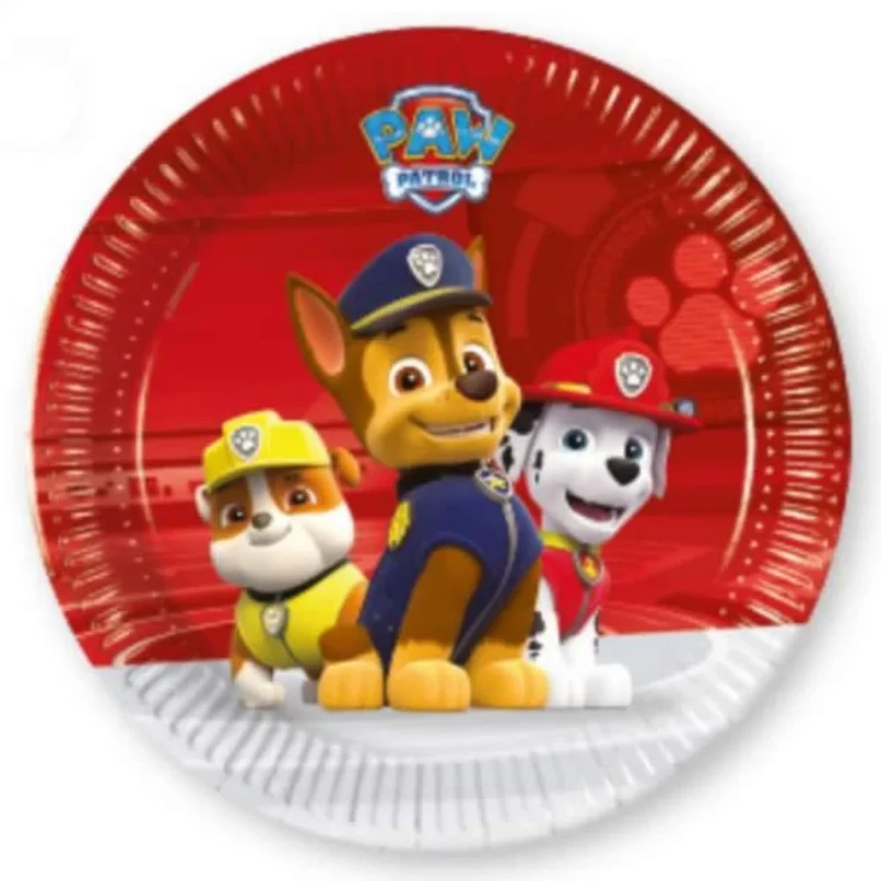 Papír tányér mancs őrjárat Paw Patrol 20 cm 8 db/csomag