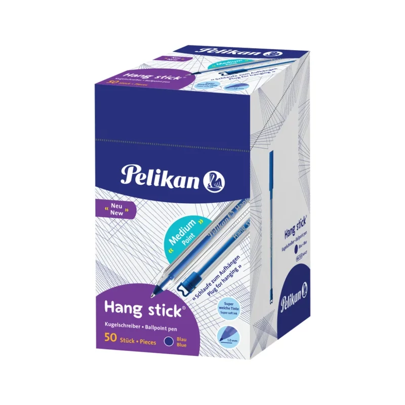 Golyóstoll eldobható kék HangStick 1 mm Pelikan