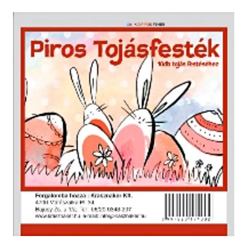 Tojásfesték piros színben