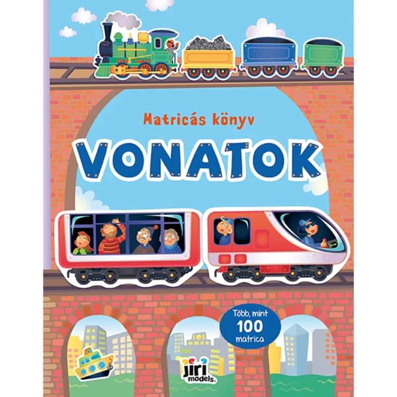 Matricás könyv Vonatok Jiri Models