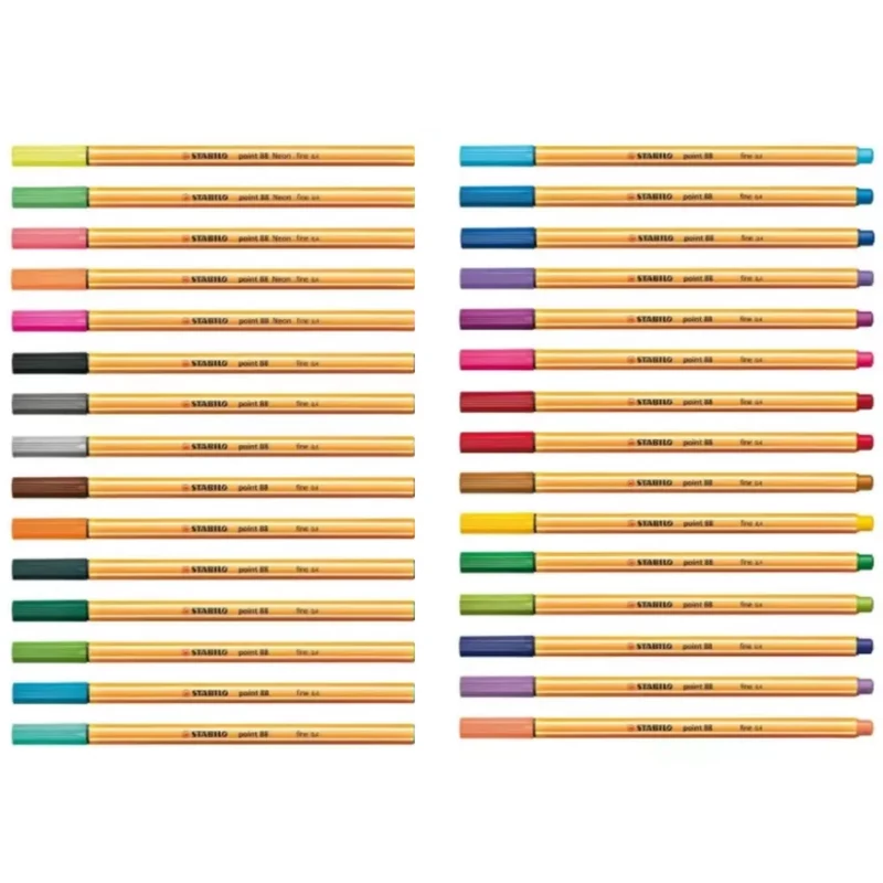 Rostirón tűfilc 0,4mm Stabilo Point 88 többféle írásszínnel