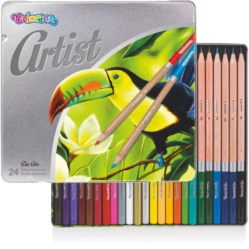 Színesceruza készlet Colorino Artist 24 darabos fém dobozban 83263
