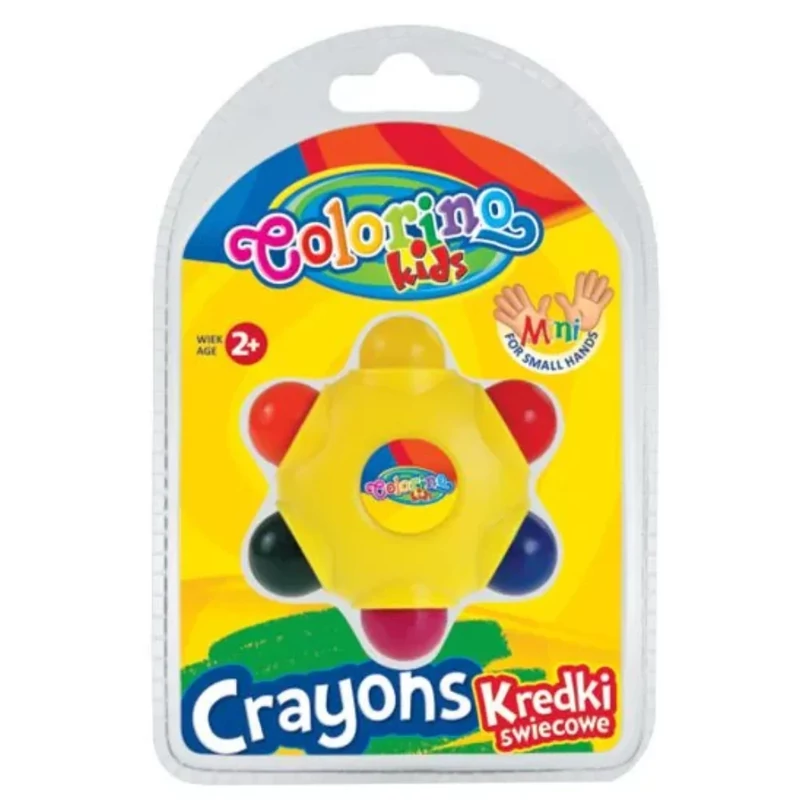 Zsírkréta készlet marokba fogható kis kezeknek Colorino 6 darabos csillag alakú 33015