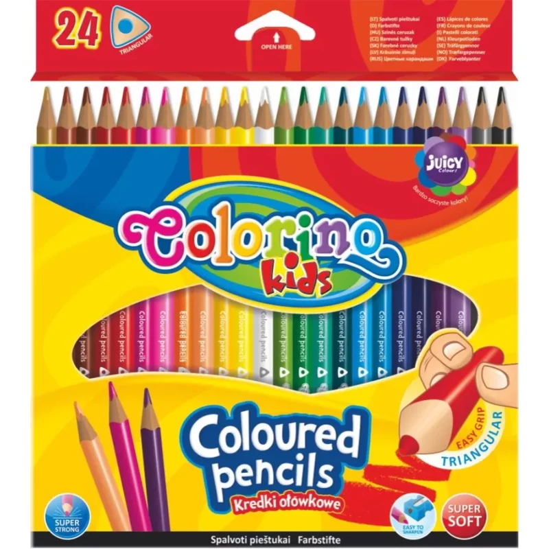 Színesceruza készlet Colorino Kids trio 24 darabos 51828