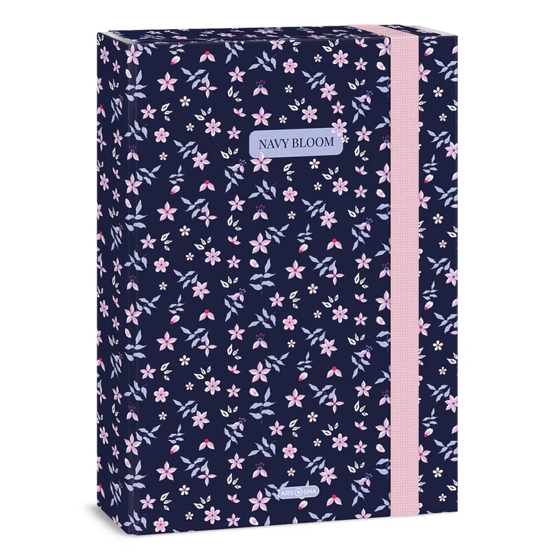 A/4 füzetbox Ars Una Navy Bloom